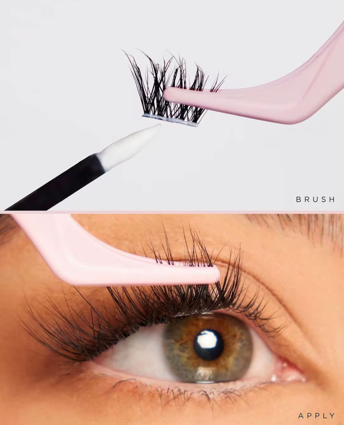 DIY cluster lashes